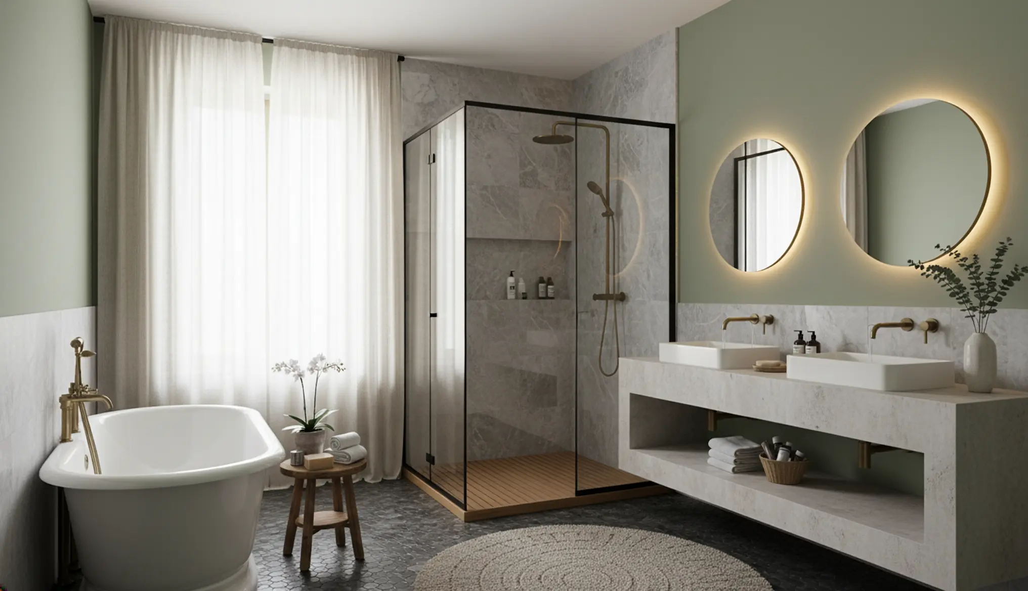 Individuell geplantes Badezimmer, umgesetzt durch Ihren Installateur in Wien und Niederösterreich.